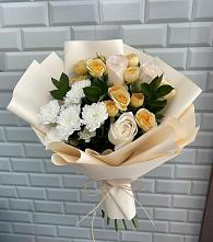 Букет цветов из:  Розы и Хризантемы в Дмитровское