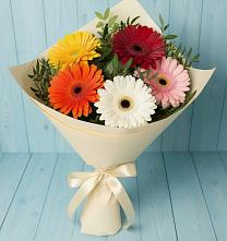 Букет цветов из:  Герберы #REPLACE_PRED# Дмитровское