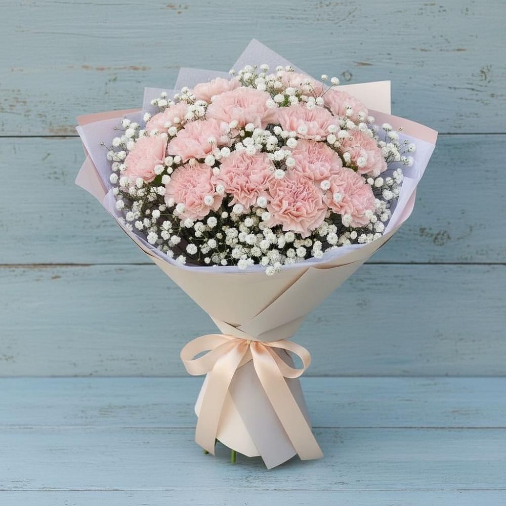 Букет цветов из: Гвоздики в Дмитровское