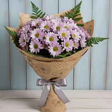 Букет цветов из:  Хризантемы #REPLACE_PRED# Дмитровское