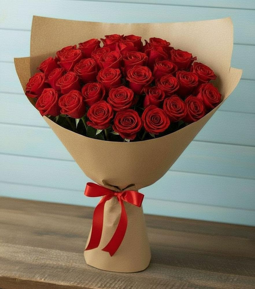 Букет Красные розы Милано в Дмитровское