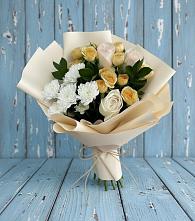 Букет цветов из:  Розы и Хризантемы в Дмитровское
