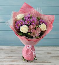 Букет цветов из:  Герберы #REPLACE_PRED# Дмитровское