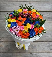 Букет цветов из:  Розы и Хризантемы в Дмитровское
