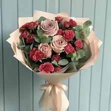 Букет цветов из:  Гвоздики и Розы #REPLACE_PRED# Дмитровское