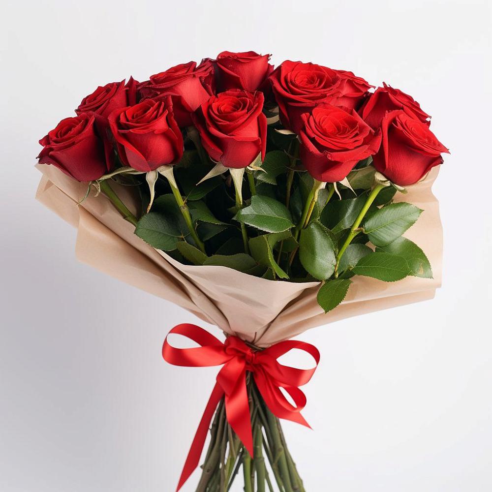 Букет 11 Красных роз Эдлесс Лав в Дмитровское