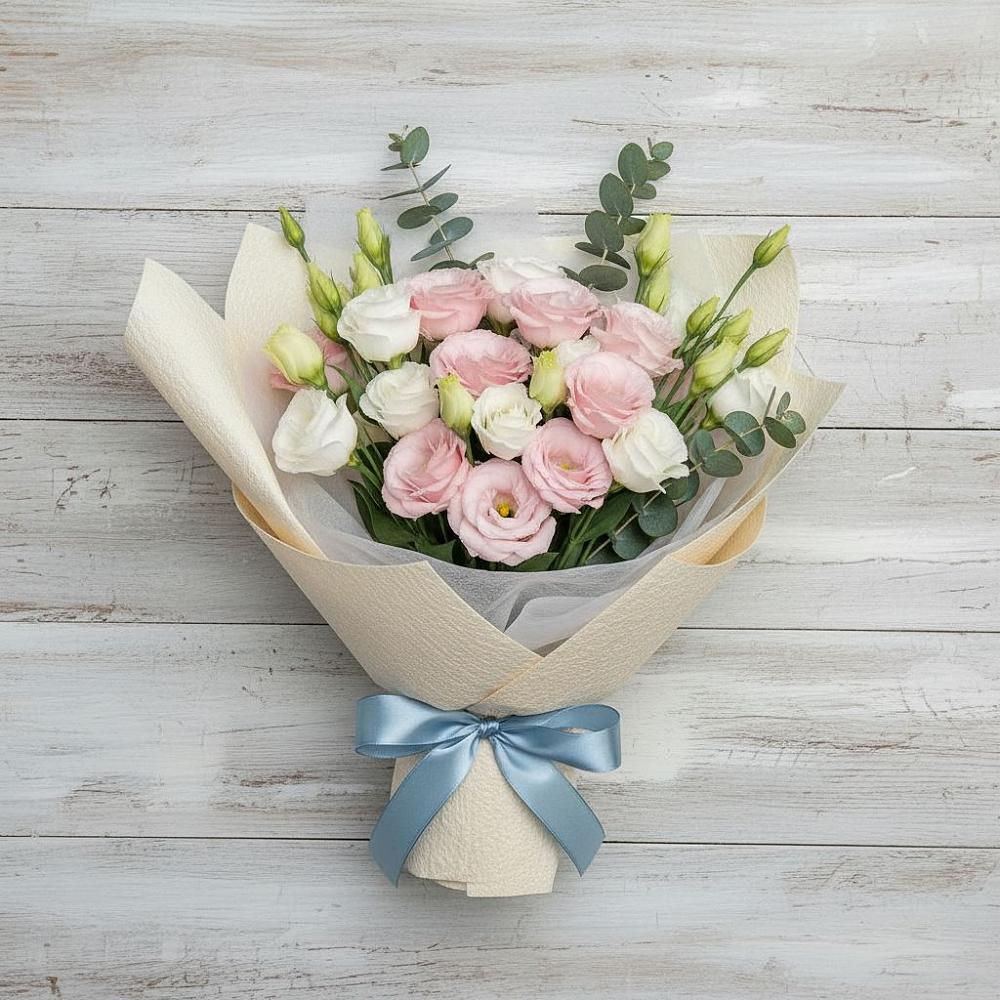 Букет цветов из: Лизиантусы в Дмитровское